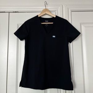 Lago Scrub Black Top FIGS Dupe